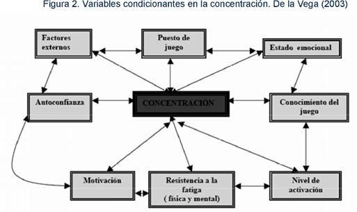 variables condicionantes en la concentracion. De la Vega (2003)