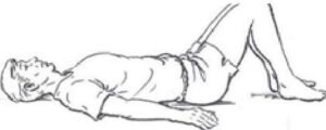 Abdominales superiores de frente (manos suelo)