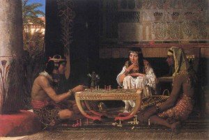 Los jugadores de ajedrez, obra de Sir Lawrence Alma-Tadema